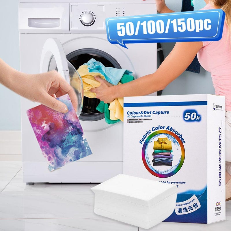 Color Catchers for Laundry, 100 Grabber Sheets Color Catcher Laundry Sheets - Maintains Original Colors of Clothing, Suitable Use for Home, Apartment, School, Travel - Image 2
